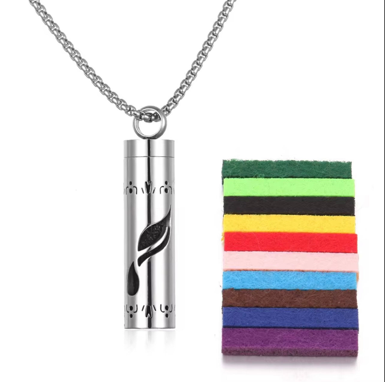 Althaea Essence Necklace - Feather