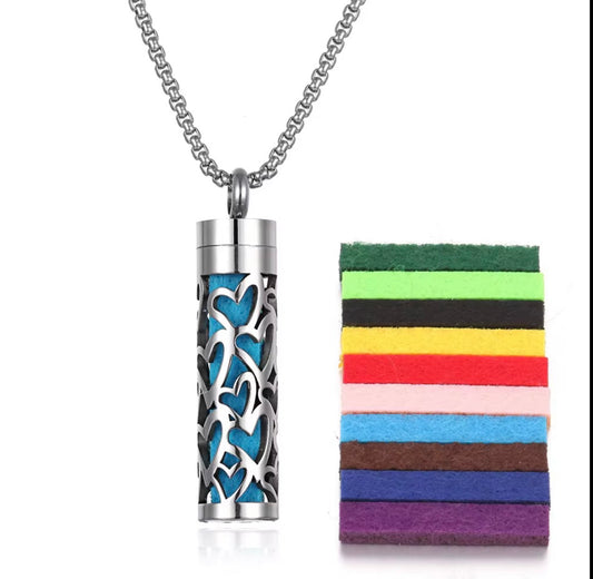 Althaea Essence Necklace - Big Hearts