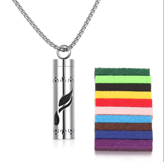 Althaea Essence Necklace - Feather